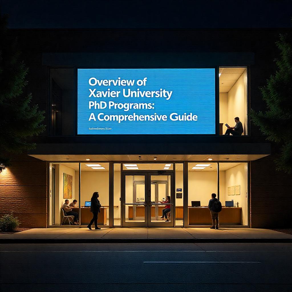 Overview of Xavier University Phd Programs