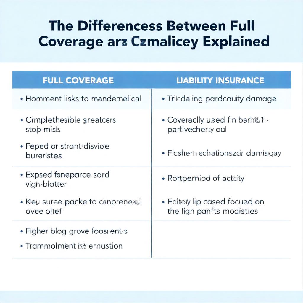The Differences Between Full Coverage And Liability Insurance