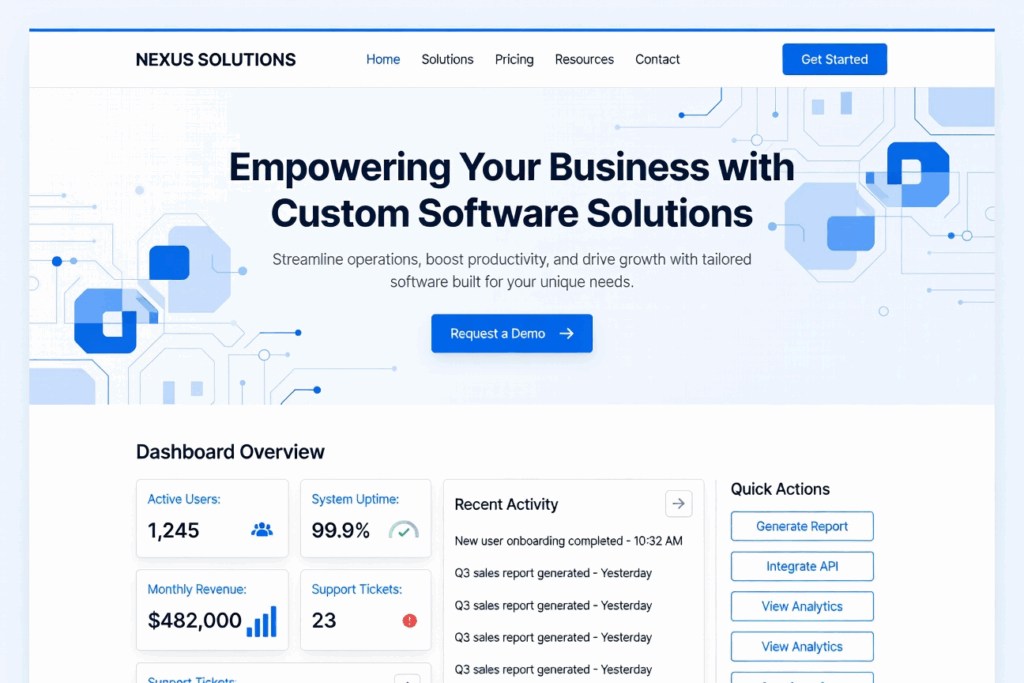 Custom Business Software Solutions
